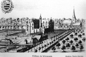 Le Château de Winnezeele vu par le moine Sanderus